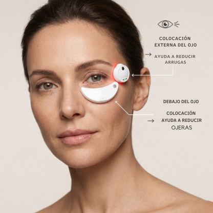Terapia de luz roja para ojeras y arrugas